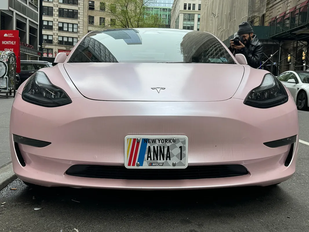 Tesla Model 3 with custom wheels